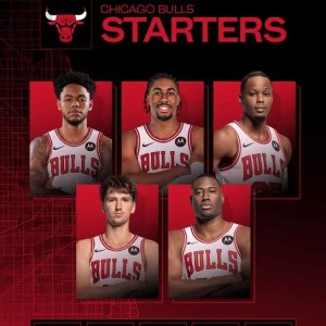 b体育下载-崭新！公牛首发：西蒙斯、艾维、奥科罗、布泽利斯、史密斯